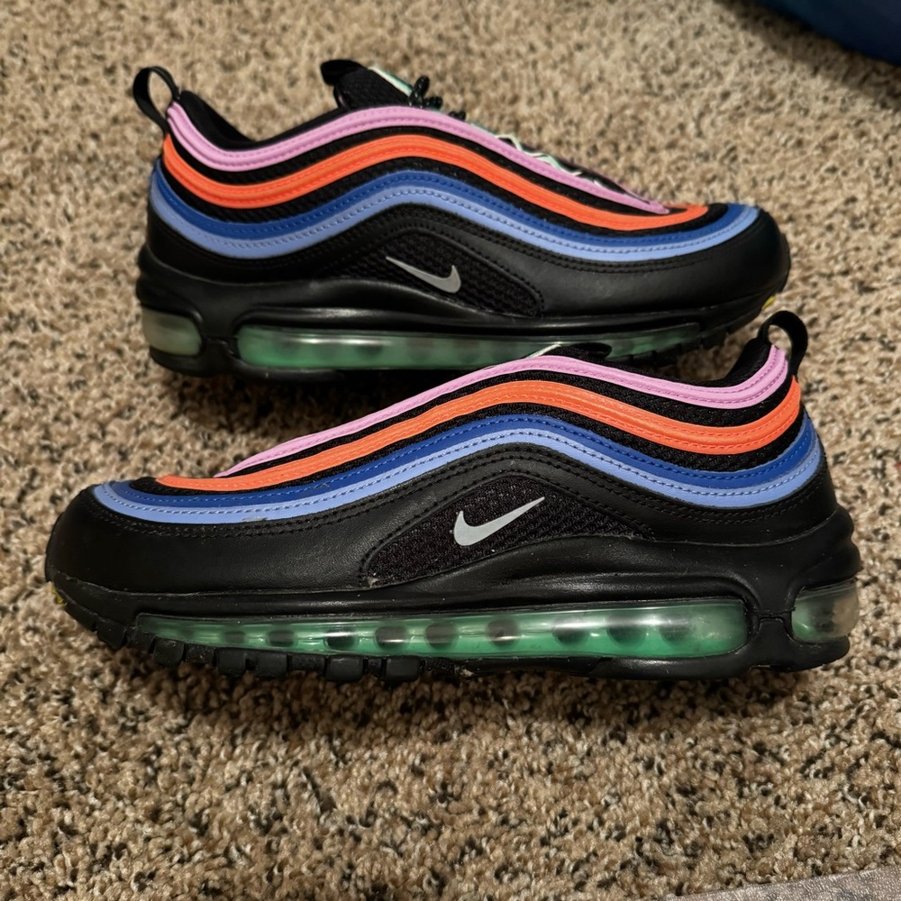 Nike Air max 97 electro green/fuschia pink size 8